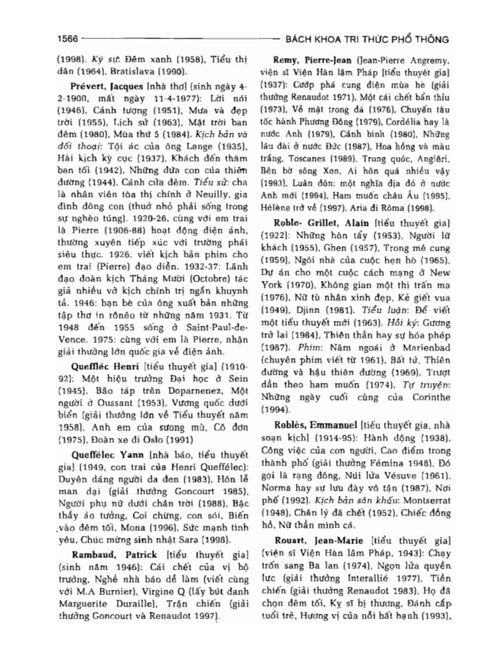 BÁCH KHOA TRI THỨC PHỔ THÔNG