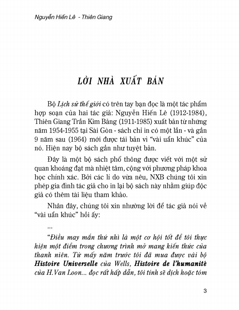 Lịch Sử Thế Giới