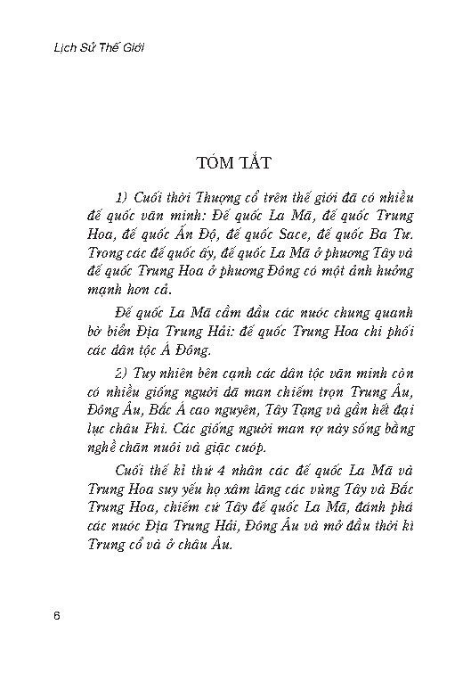 Lịch Sử Thế Giới